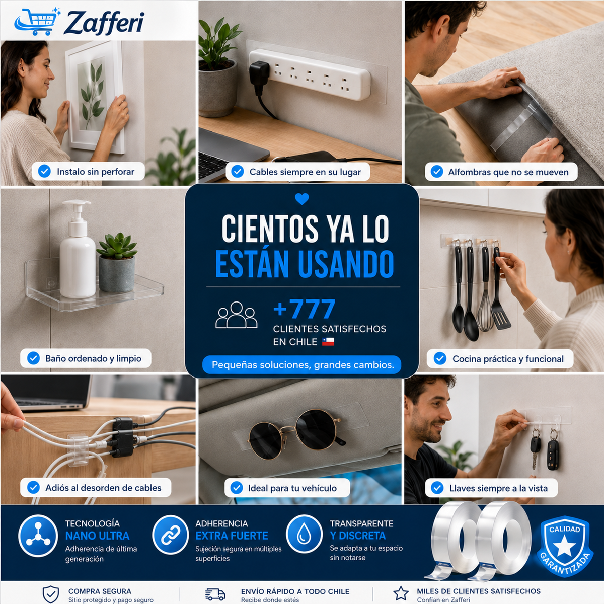 ✨ MagicFix™ - ¡La magia de fijar sin perforar!