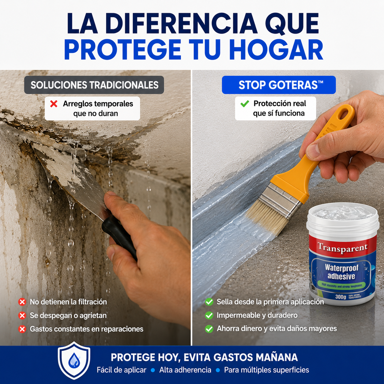 Pack 3 Stop Goteras™ | Sellador Impermeabilizante Profesional
