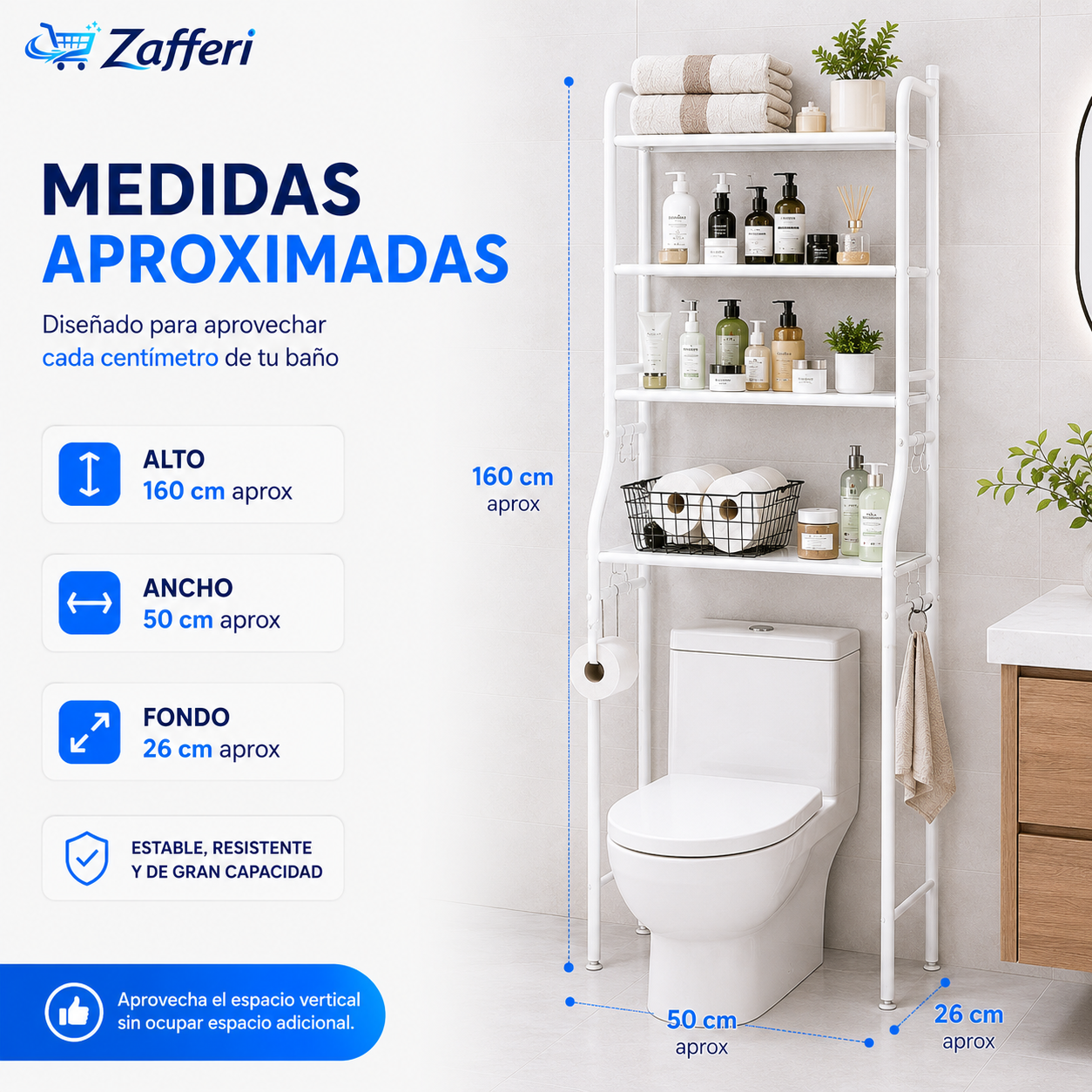 Repisa Organizadora Para Baño | ¡Más Orden en Minutos!