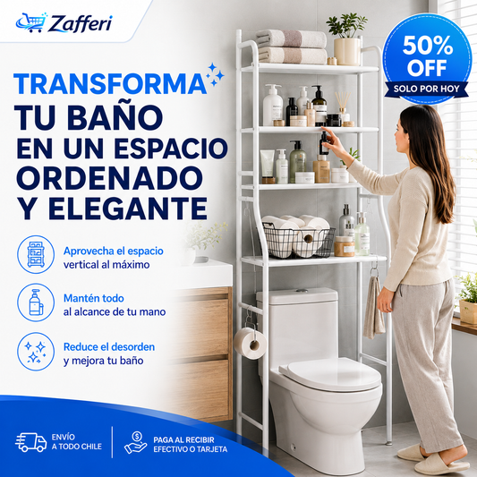 Repisa Organizadora Para Baño | ¡Más Orden en Minutos!