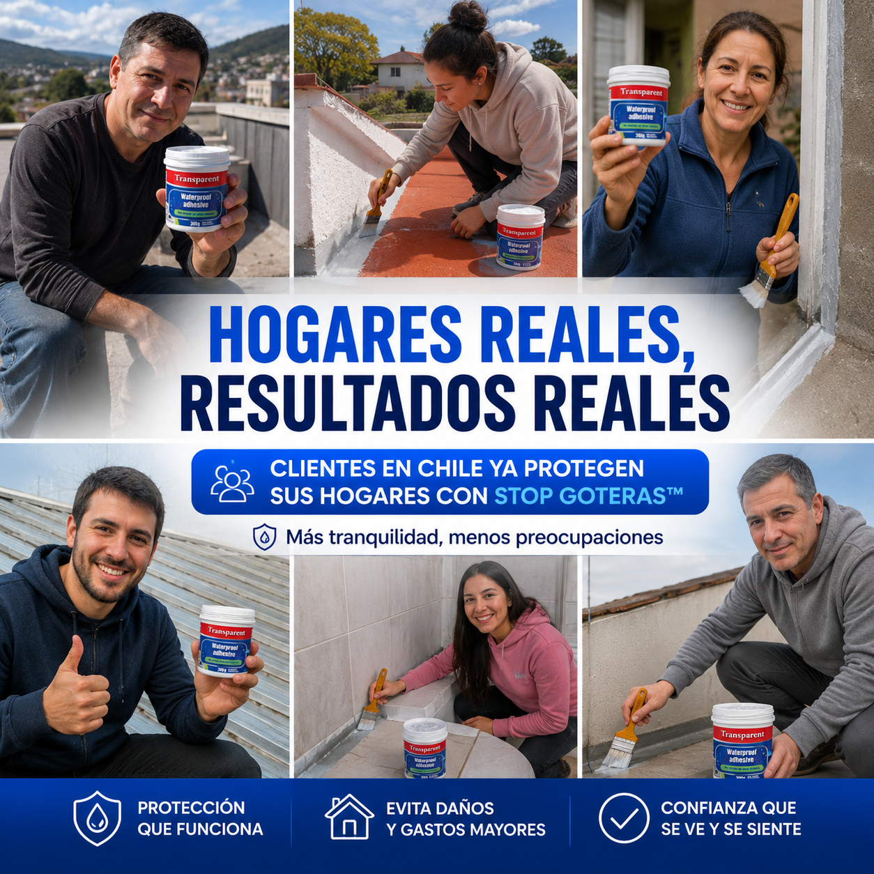 Pack 3 Stop Goteras™ | Sellador Impermeabilizante Profesional