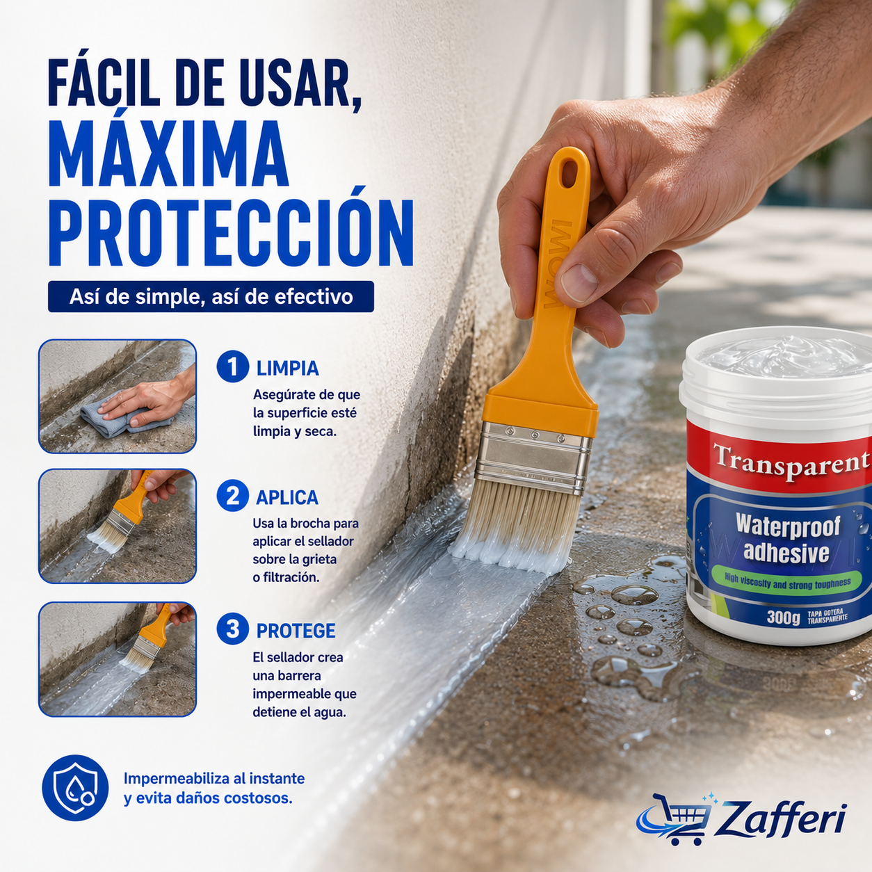 Pack 3 Stop Goteras™ | Sellador Impermeabilizante Profesional
